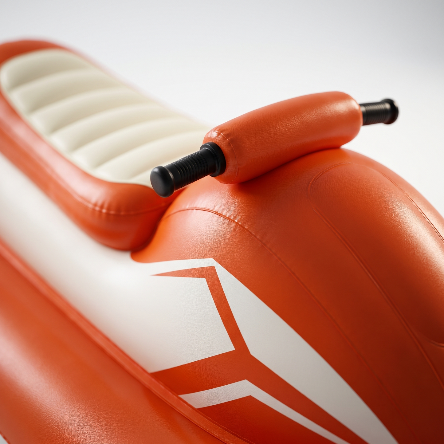 close-up detail, handlebars and seat